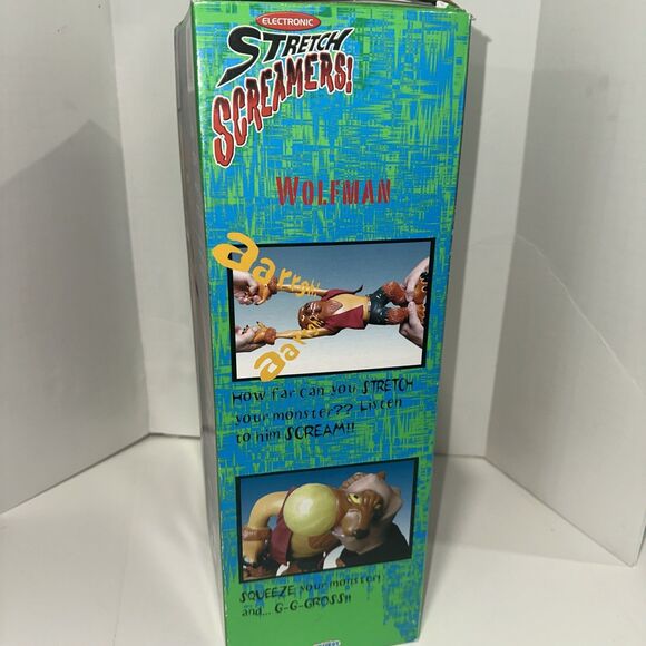 MANLEY TOY QUEST STRETCH SCREAMERS ELECTRONIC 14" WOLFMAN WITH BOX - Picture 14 of 16